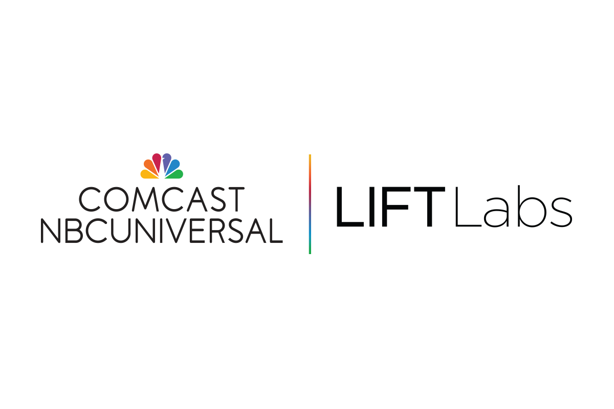 Comcast and Lift Labs logos